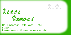 kitti vamosi business card